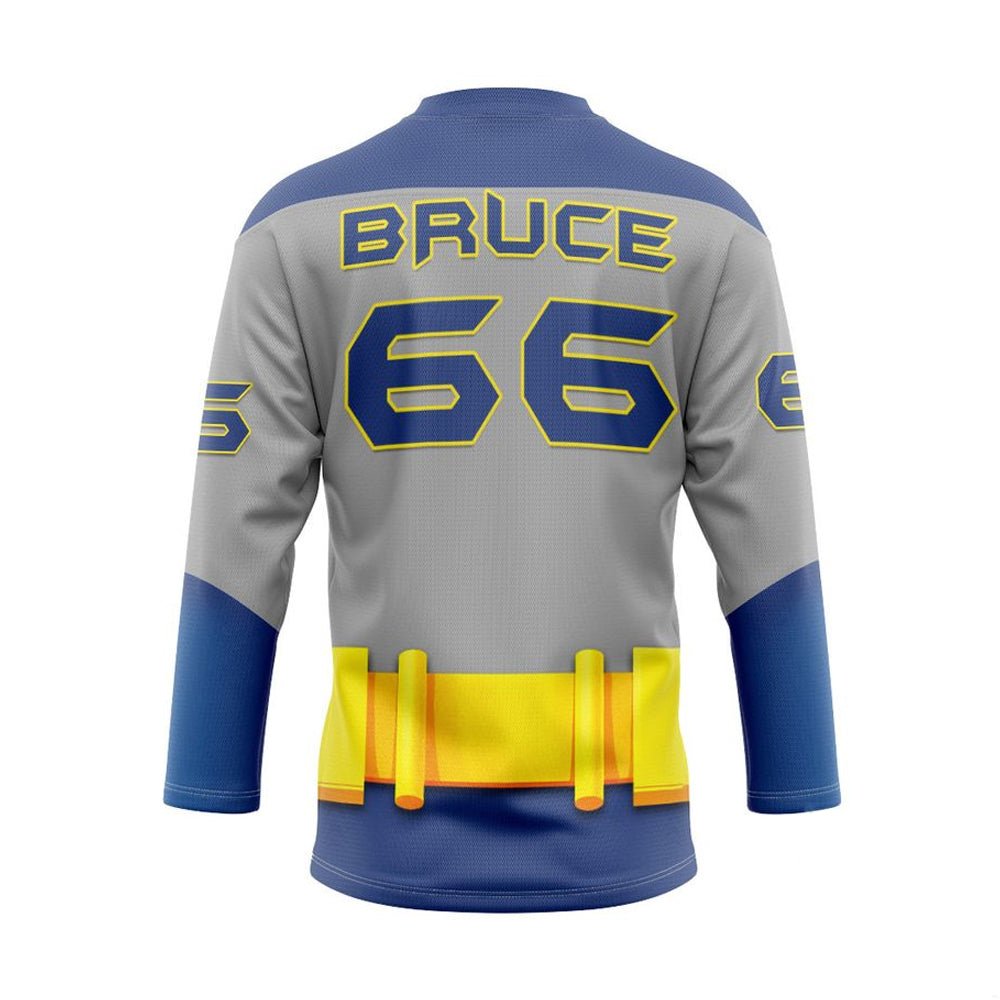 3D Batman Custom Name Number Hockey Jersey - Taxza Sports