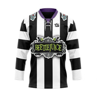 3D Beetlejuice Sandworm Custom Name Number Hockey Jersey - Taxza Sports