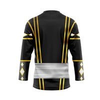 3D Black Frog Ninja Mighty Morphin Power Rangers Ninjetti Custom Hockey Jersey - Taxza Sports