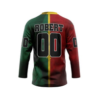 3D Bob Marley Lion 420 Custom Name Number Hockey Jersey - Taxza Sports