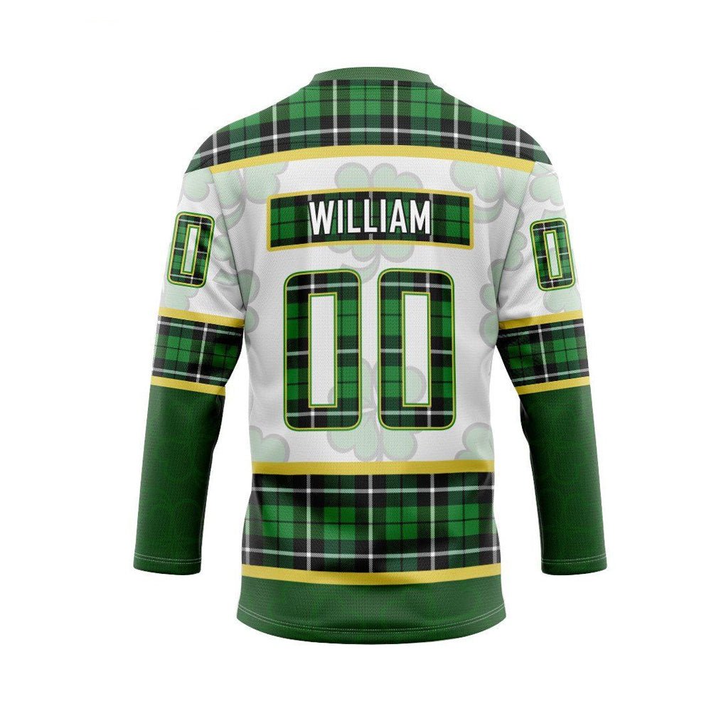 3D Boston Bruins St Patrick Day Custom Name Number Hockey Jersey - Taxza Sports