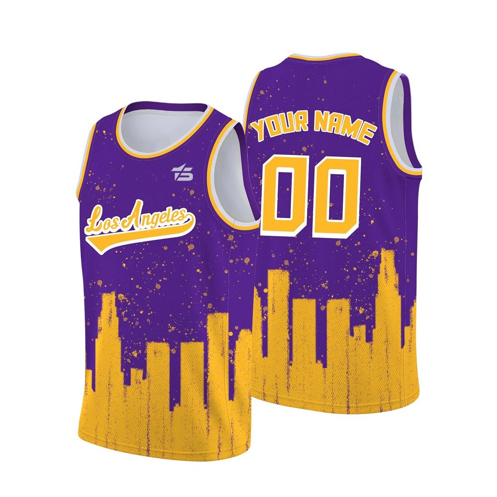 3D City Printing Custom Basketball Jersey - Taxza Sports