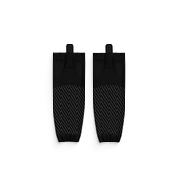 Black custom ice hockey socks for teams