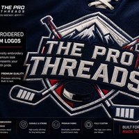 Custom hockey jersey with stitched player name and number