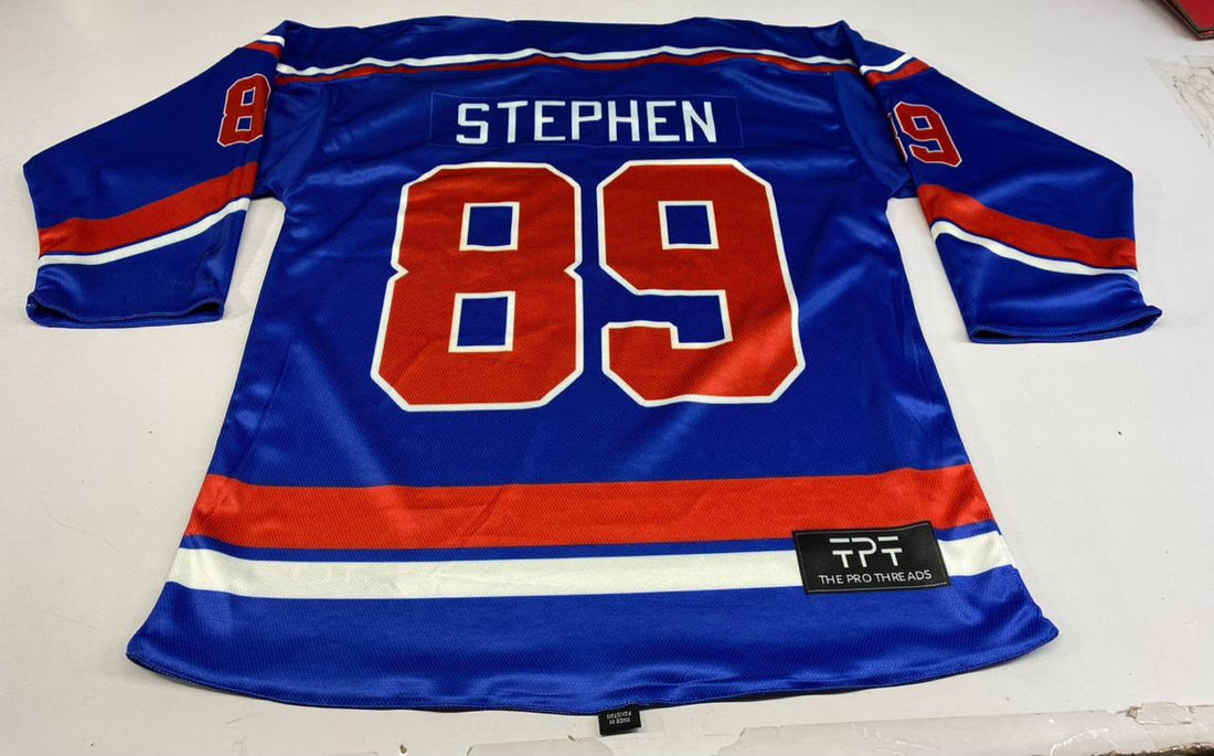 Custom reversible hockey jersey fabric and design