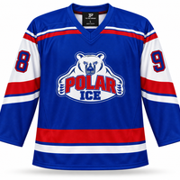 Custom reversible ice hockey jersey front