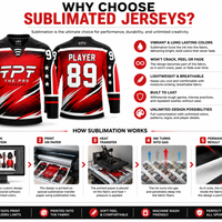 Custom sublimated hockey jersey team design