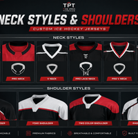 Custom ice hockey jersey detail