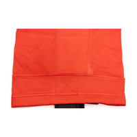 Custom orange hockey socks sublimated fabric detail